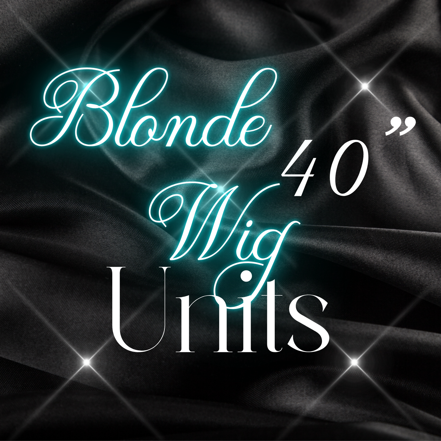 40" Wig Units-Blonde